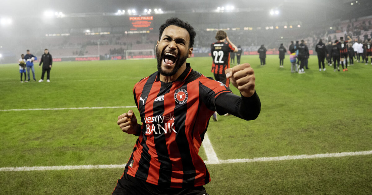 Jublende Brumado: Har lovet far et trofæ Foto: Bo Amstrup/Ritzau Scanpix