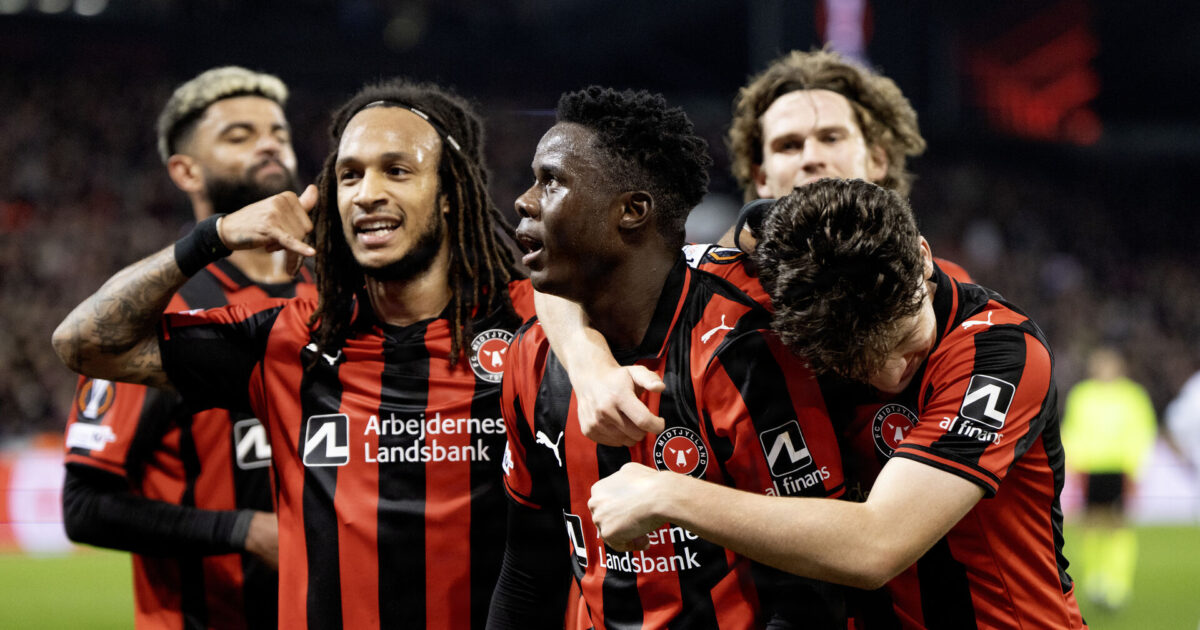 Stor forløsning for FCM: Her skal topscorer i aktion Foto: Bo Amstrup/Ritzau Scanpix