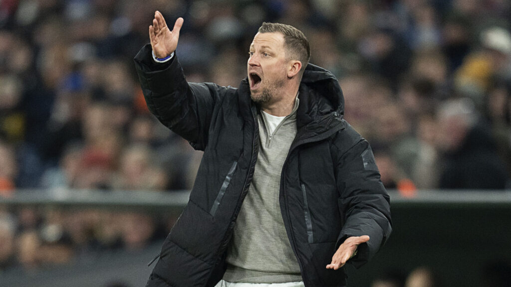 Jacob Neestrup reagerer i kampen mod Randers.