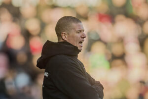 Mike Tullberg på sidelinjen for FCM.