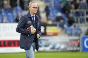 Glen Riddersholm efter en kamp i spidsen for Sønderjyske.