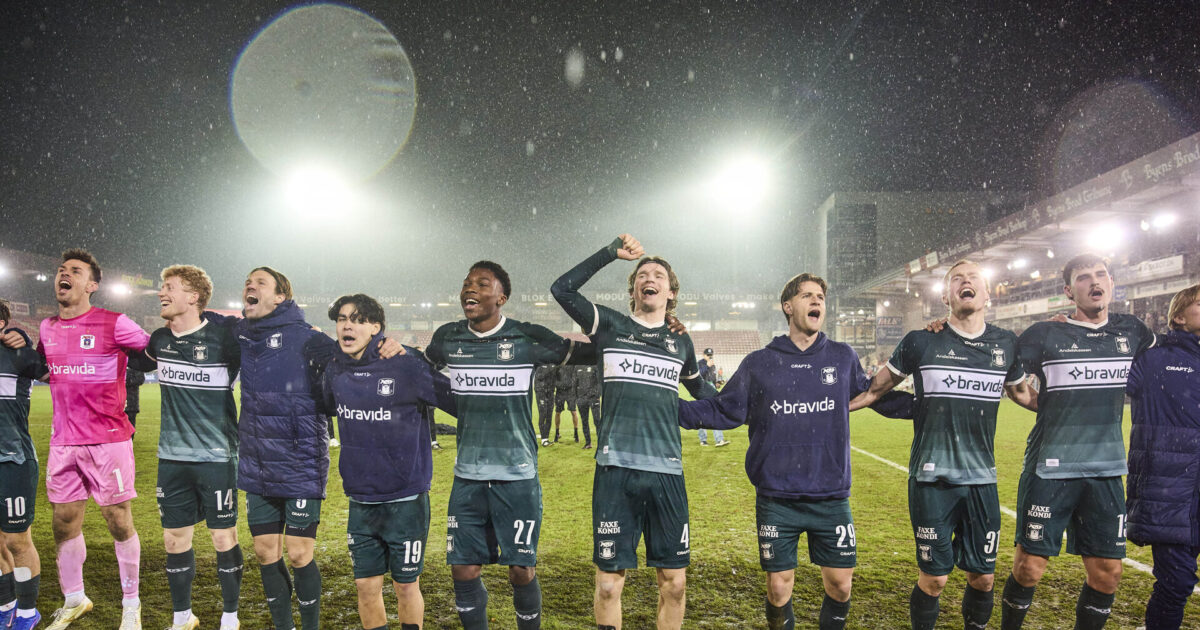 Poulsen forklarer: Derfor holder AGF  træning lukket inden FCM-møde Foto: Mikkel Berg Pedersen/Ritzau Scanpix