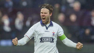 AGF's Patrick Mortensen jubler