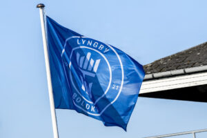 Et billede af et Lyngby-flag