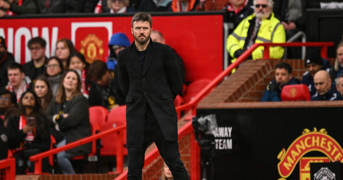 Er du min agent? Schmeichel hylder Carrick Foto: Oli Scarff/AFP/Ritzau Scanpix