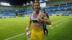 Kasper Høgh med Thumbs op i Bodø/Glimt