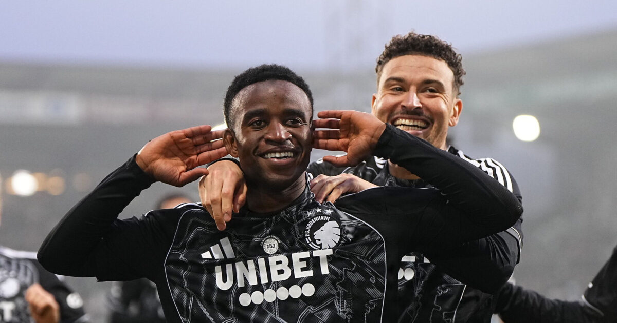 Moukoko bør sende blomster til Lucas Lund efter de målgaver Foto: Bo Amstrup/Ritzau Scanpix