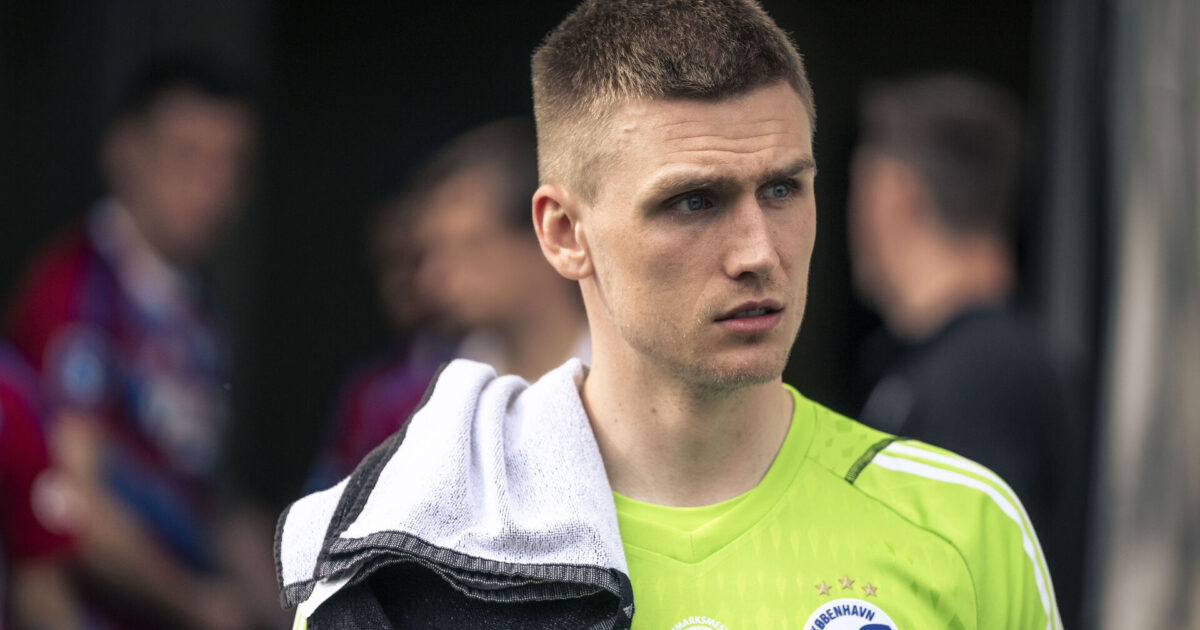 Tvunget skift på keeperposten: Neestrup er rolig Foto: Thomas Traasdahl/Ritzau Scanpix