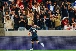 Anders Dreyer jubler efter et mål for San Diego FC.