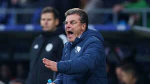 Dieter Hecking råber af sine spillere