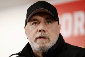 Sergej Barbarez på et pressemøde inden kampen mod Wales.