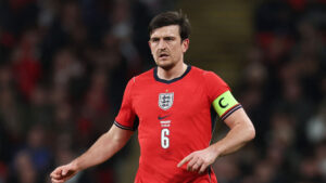 Manchester Uniteds Harry Maguire spiller for England