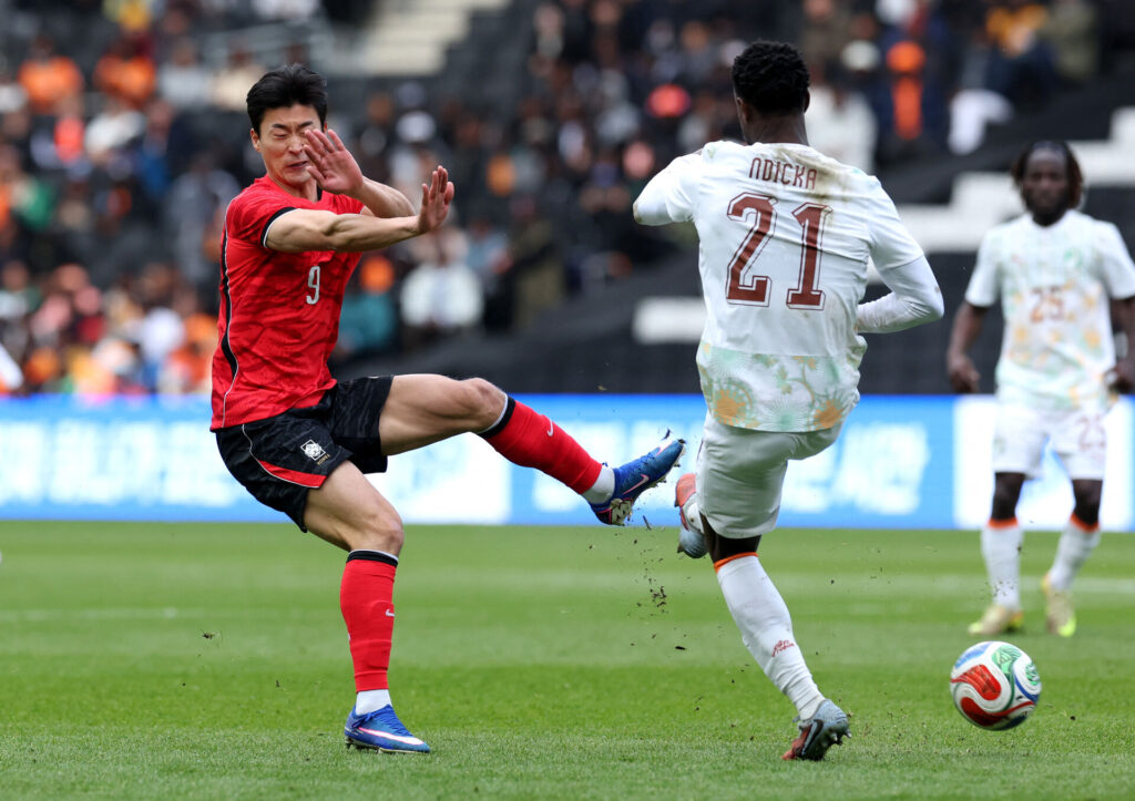 Cho til en landskamp med Sydkorea