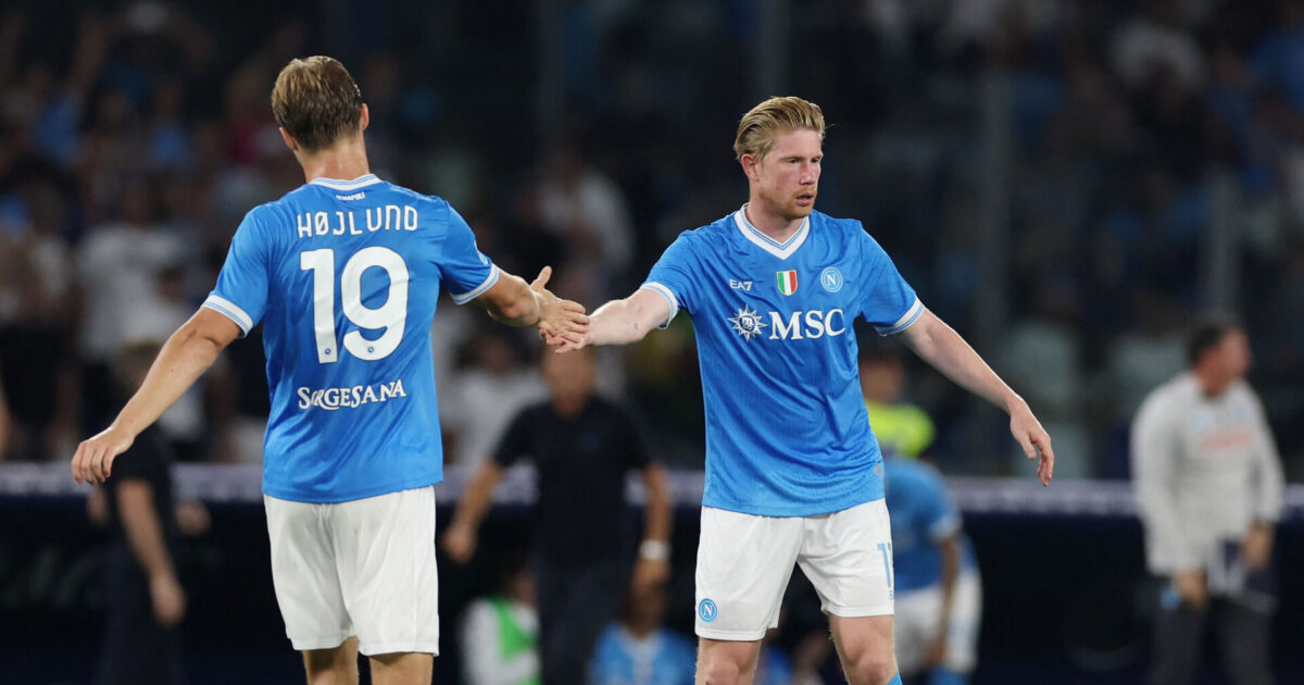 Smil, Højlund! De Bruyne er tilbage Foto: Ritzau Scanpix/REUTERS