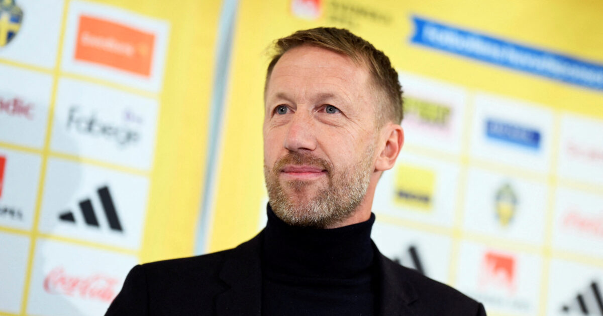 Fanget mellem to landshold: Fik had på Instagram Soccer Football - Sweden presents new coach Graham Potter - SvFF's Office, Solna, Sweden - October 20, 2025 New Sweden coach Graham Potter during the press conference Pontus Lundahl/TT News Agency via REUTERS ATTENTION EDITORS - THIS IMAGE WAS PROVIDED BY A THIRD PARTY. SWEDEN OUT.NO COMMERCIAL OR EDITORIAL SALES IN SWEDEN.