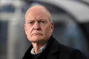 Niels Frederiksen under Lezh Poznans kamp mod Shakhtar.