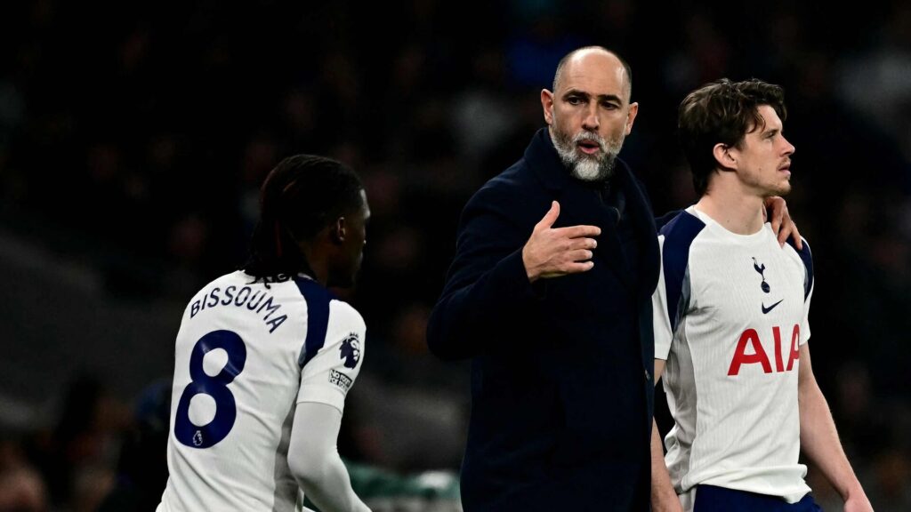 Igor Tudor på sidelinjen i Tottenhams nederlag til Crystal Palace.