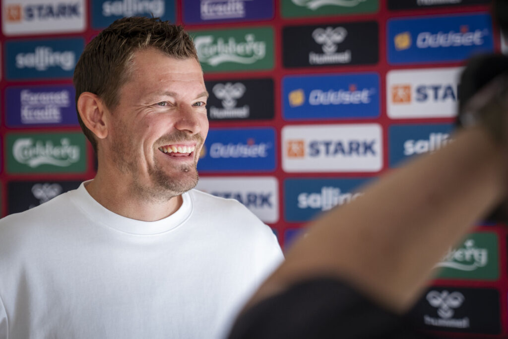 Lars Knudsen foran pressen.