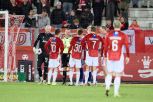 Vejle Boldklubs spillere samlet.