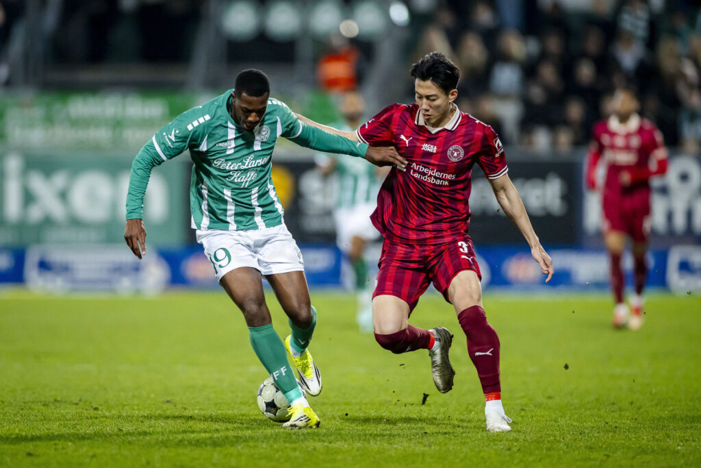 Sami Jalal Karchoud i aktion mod FC Midtjylland.