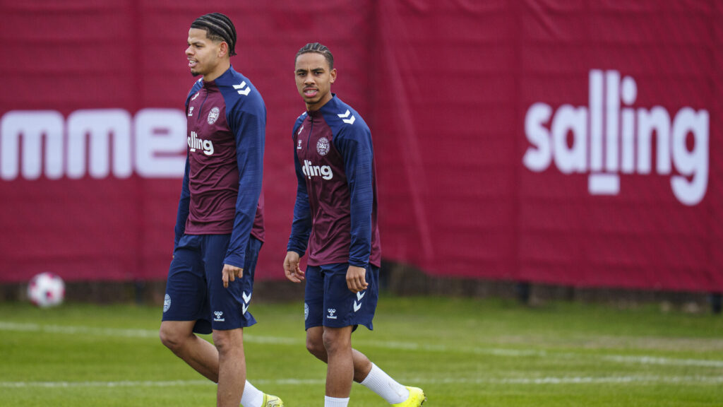 William Osula og Noah Nartey til landsholdstræning.