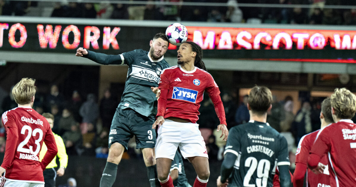 Profil blev skadet: Derfor stillede de stærkt mod AGF og FCM Silkeborg og AGF i en kamp tidligere på sæsonen. Foto: Henning Bagger/Ritzau Scanpix