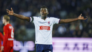 Mustapha Bundu i aktion for AGF