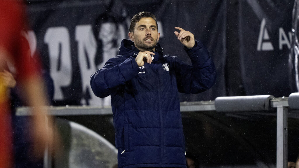 AGF's Jakob Poulsen under opgøret mod FC Nordsjælland