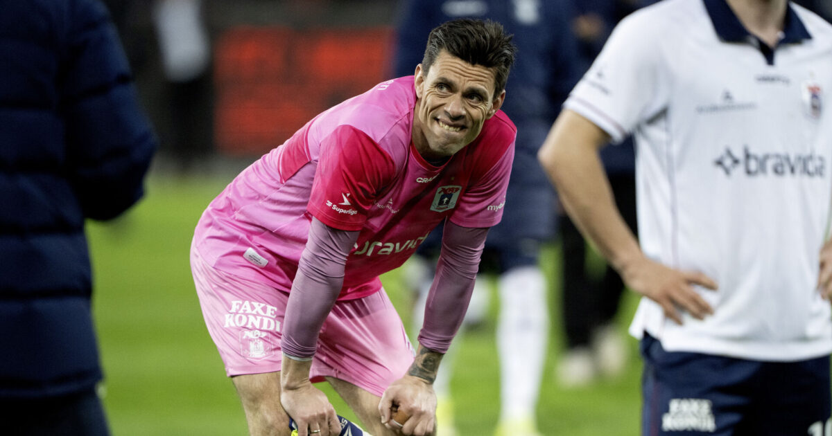 Jesper Hansen målløs over AGF-fans: Det er stort af dem Foto: Bo Amstrup/Ritzau Scanpix