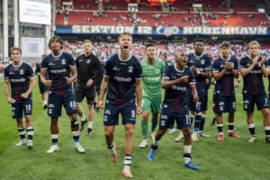 AGF-spillerne jubler over en sejr i Parken