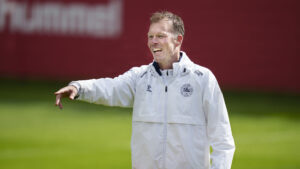 Morten Wieghorst til en landsholdstræning