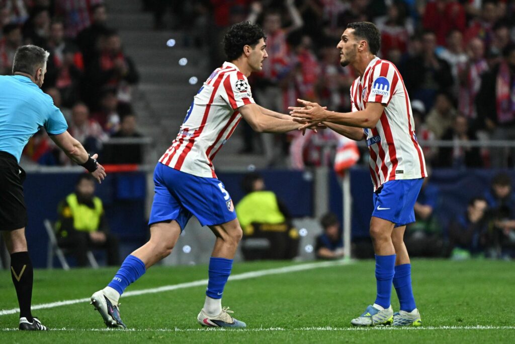 udskiftning for Atletico Madrid.