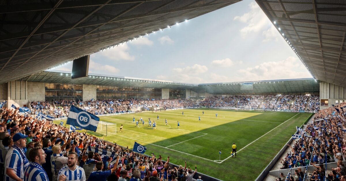 OB-stadionprojekt går ind i næste fase: Koster over 200 mio Visualisering: Graa Arkitekter