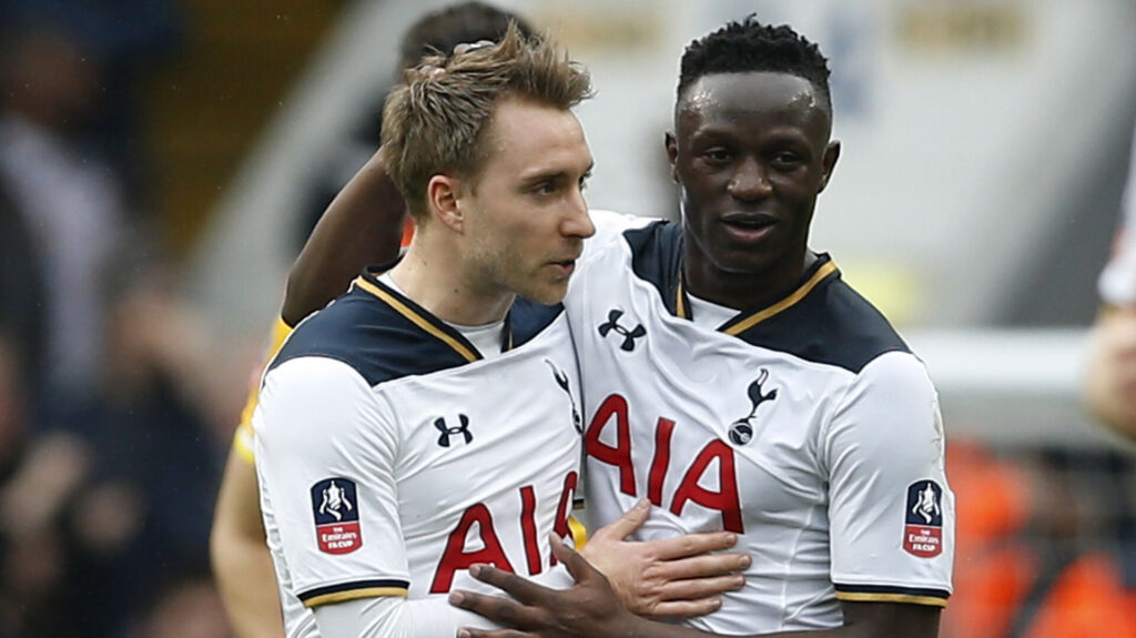 Christian Eriksen og Victor Wanyama sammen i Tottenham.