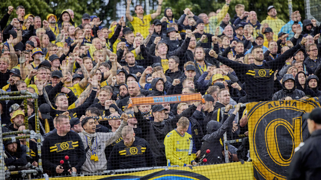 Brøndby-fans i Aarhus