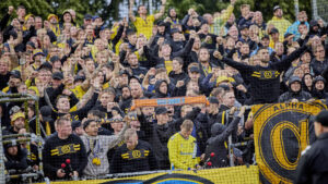 Brøndby-fans i Aarhus