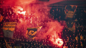 Brøndby-fans i et opgør mod FC Nordsjælland