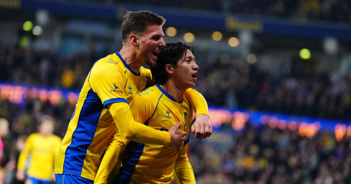 Regulær legestue! Brøndby er i færd med at smadre Sønderjyske Foto: Ida Marie Odgaard/Ritzau Scanpix