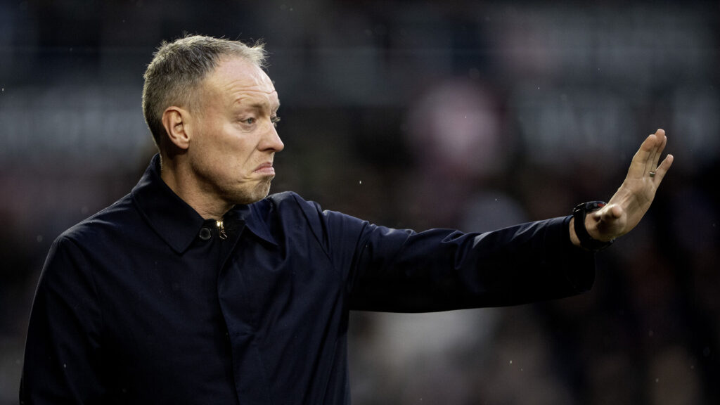 Steve Cooper gestikulerer i Brøndby.