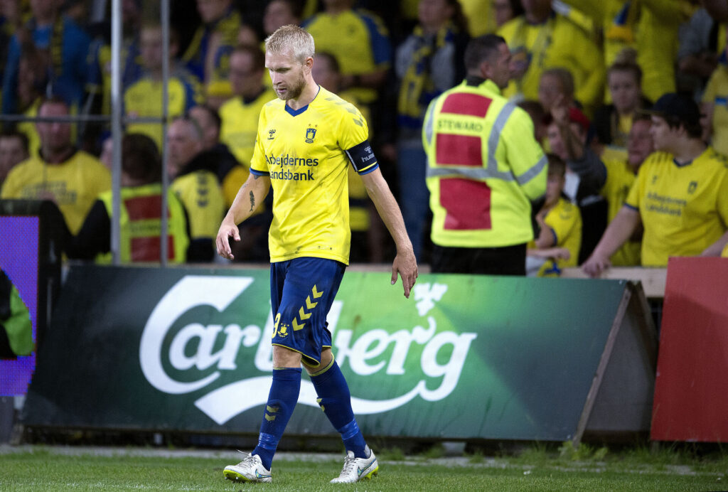 Johan Larsson i en Brøndby-trøje