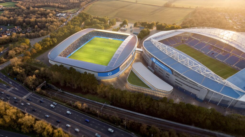 Brightons kvindestadion skal ligge lige ved siden af det nuværende Amex Stadium.