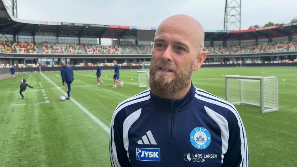 Morten Dahm Kjærgaard på Jysk Park i Silkeborg.