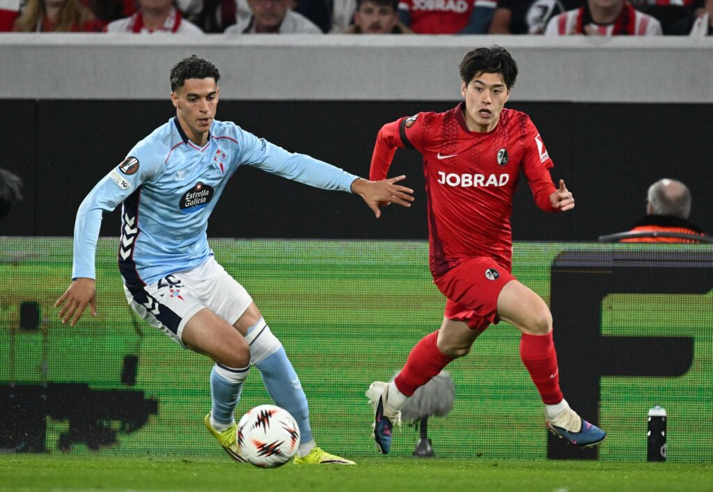 Yuito Suzuki i kamp for Freiburg mod Celta Vigo