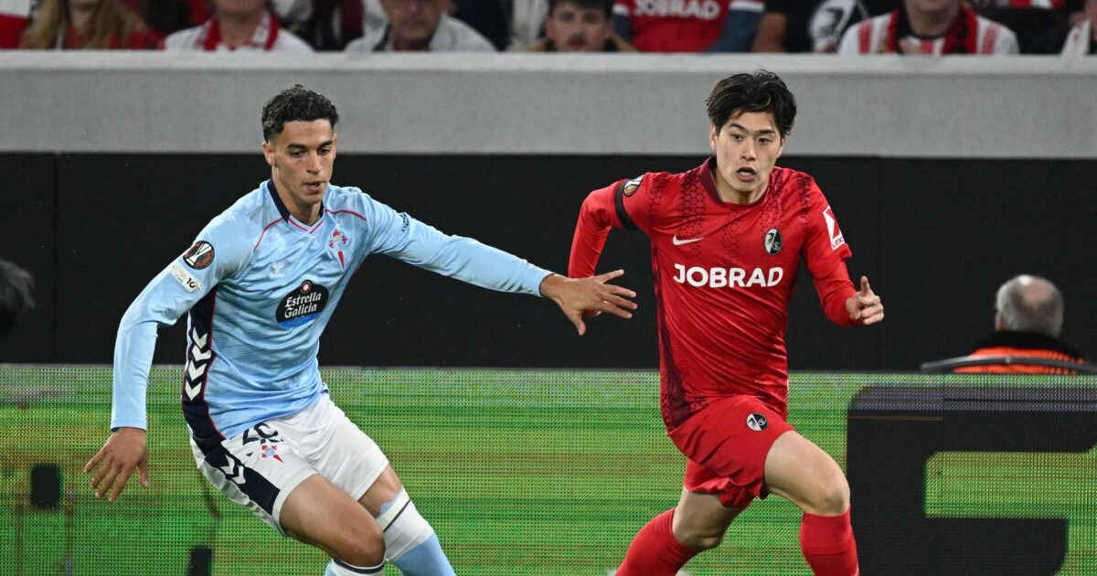 Suzuki og Freiburg står med det ene ben i EL-semifinalen Foto: Photo by Silas STEIN 