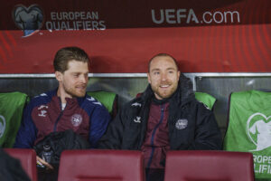 Christian Eriksen og Mathias Jensen