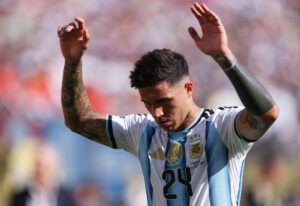 Enzo Fernandez ved VM-finalen 2026.