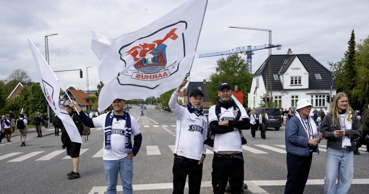 LIVE: Mere fejring – Aarhus spærres af Foto: Bo Amstrup/Ritzau Scanpix