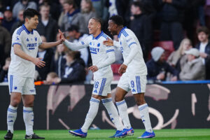 FCK-spillerne jubler over en scoring