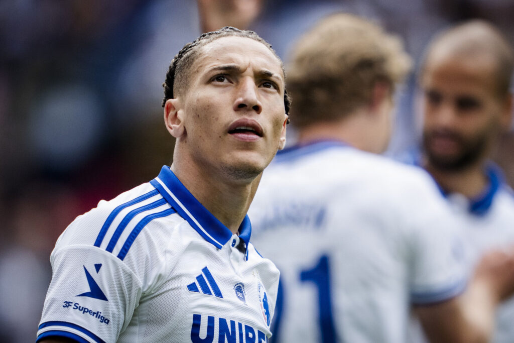 FCK-spilleren Robert under kampen mellem FCK og Randers