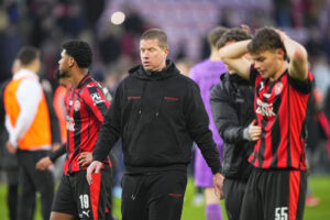 FC Midtjylland ærgrer sig efter tabte point mod Sønderjyske.